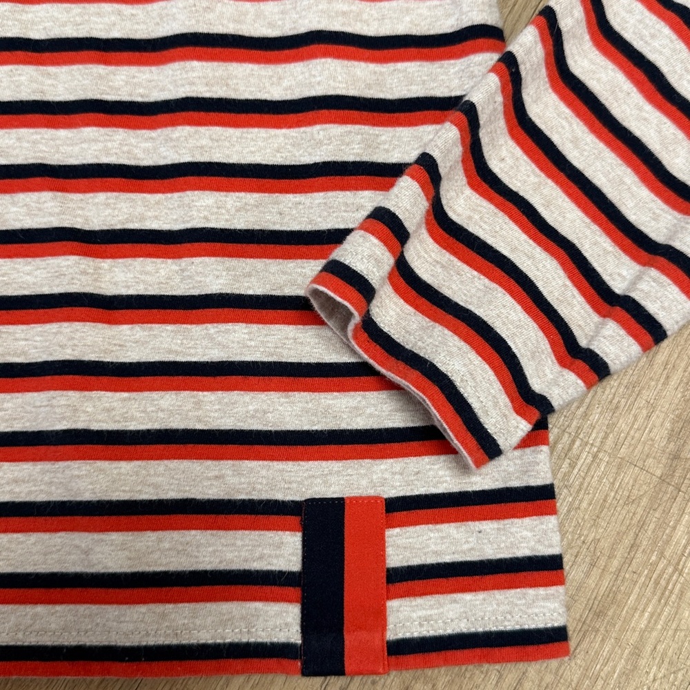 Kule Crewneck Long Sleeve Striped Cotton Top Like New Size M - Picture 3 of 4